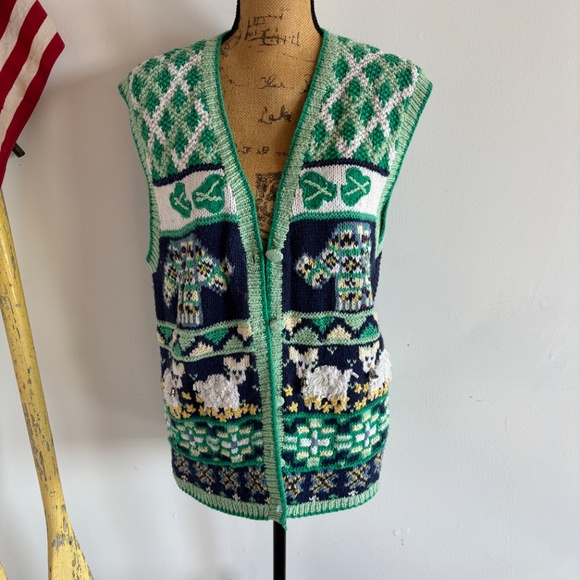 Vintage Luck of the Irish Sweater vest - Picture 2 of 7